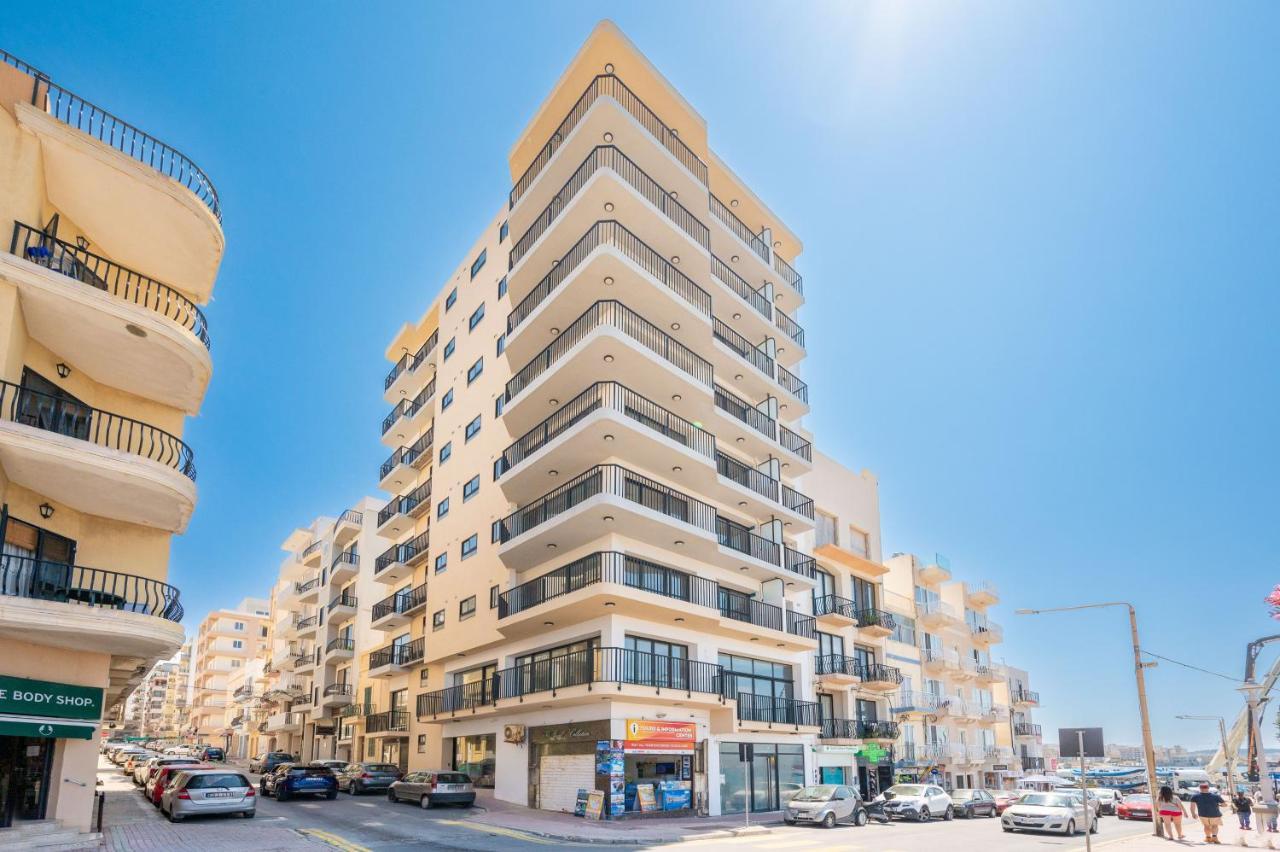 Islet Promenade Seafront Family Apartment With 2 Balconies By Getawaysmalta St. Paul's Bay Exterior photo